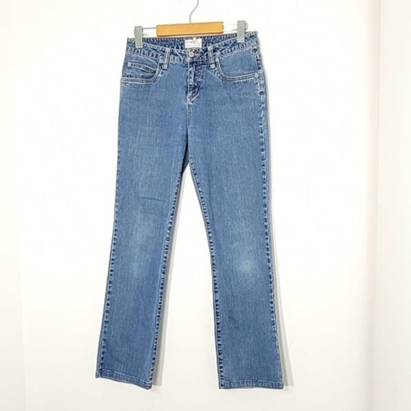 FDJ French Dressing Jeans Blue Straight Leg Classic Medium Wash Jeans Size 4 - Picture 1 of 11
